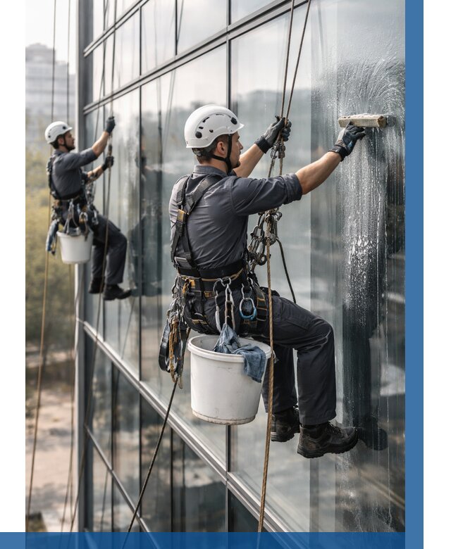 Мойка сплошного остекления в Казани, заказать от 319 р.| ВЫСОТНИК-Кзн