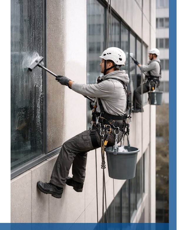 Мойка фасадов зданий в Казани под ключ от 372 р. | ВЫСОТНИК-Кзн