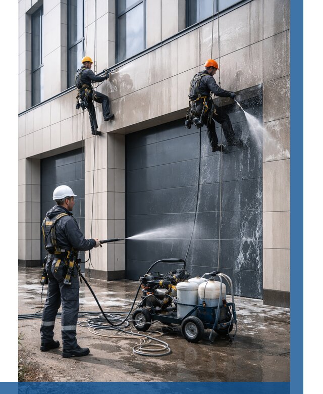 Послестроительная мойка фасада в Казани от 319 р. | ВЫСОТНИК-Кзн