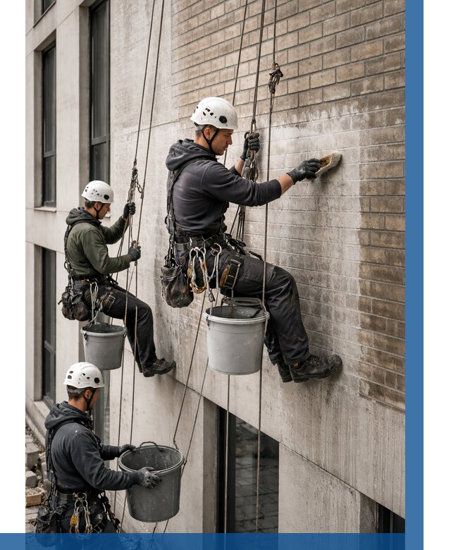 Удаление высолов с фасада в Казани от 265 р. | ВЫСОТНИК-Кзн