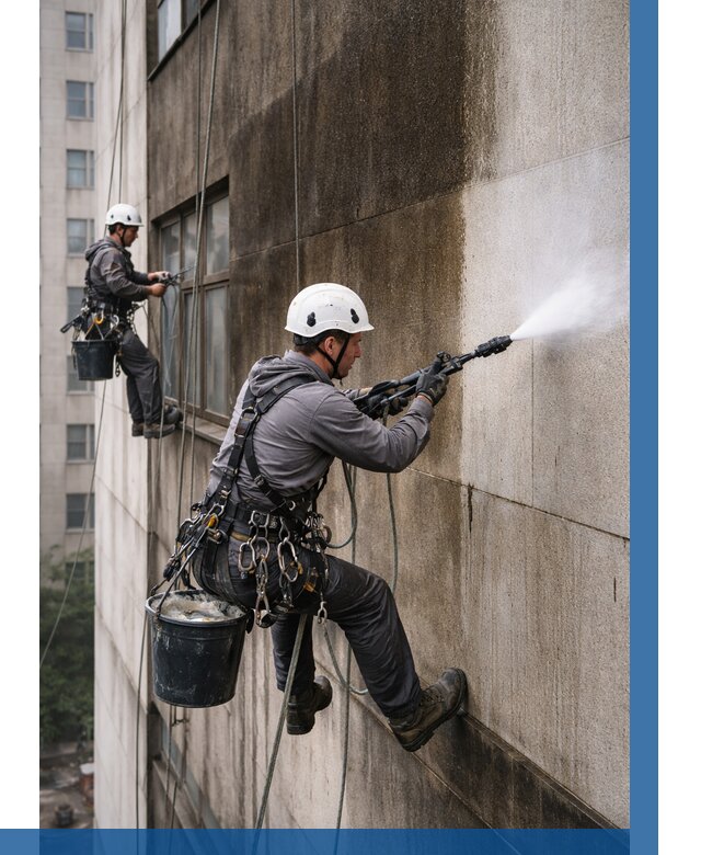 Очистка фасада от копоти в Казани от 265 р. | ВЫСОТНИК-Кзн