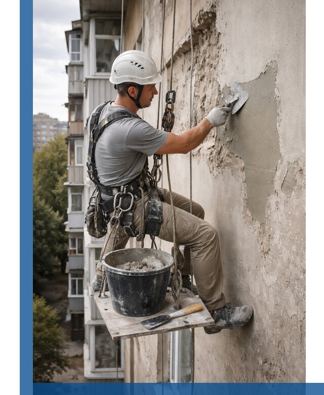 Восстановление фасадной штукатурки в Казани с гарантией качества