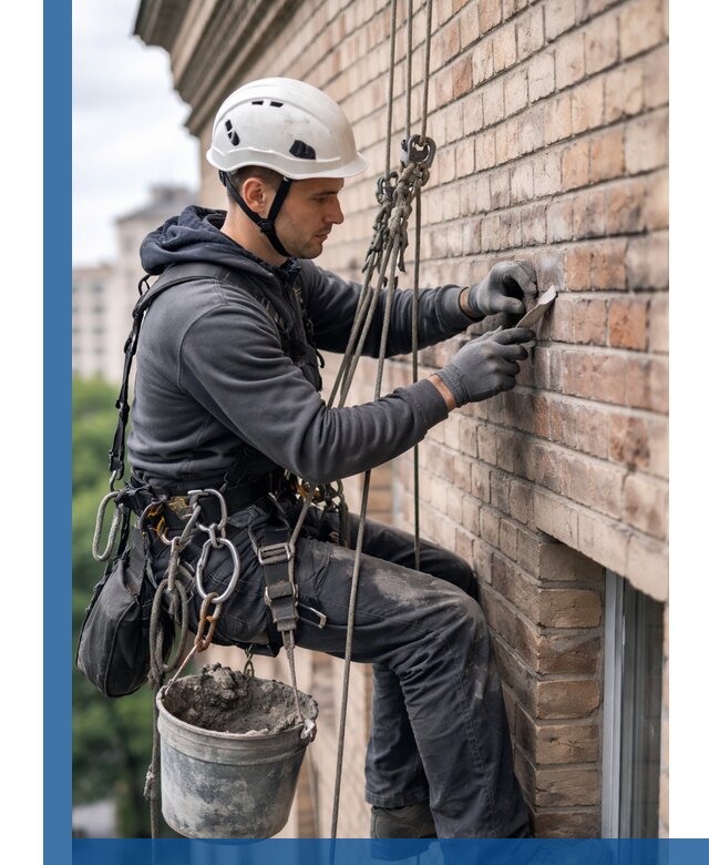 Качественный ремонт кирпичной кладки фасада в Казани с гарантией