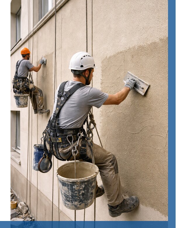 Декоративная штукатурка фасада в Казани от 1274 р. | ВЫСОТНИК-Кзн