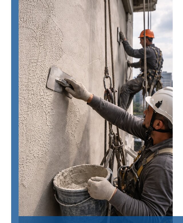 Декоративная штукатурка фасада с утеплением и защитой в Казани