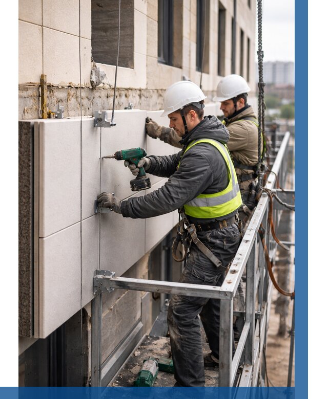 Монтаж фасадных термопанелей в Казани от 1593 р. | ВЫСОТНИК-Кзн