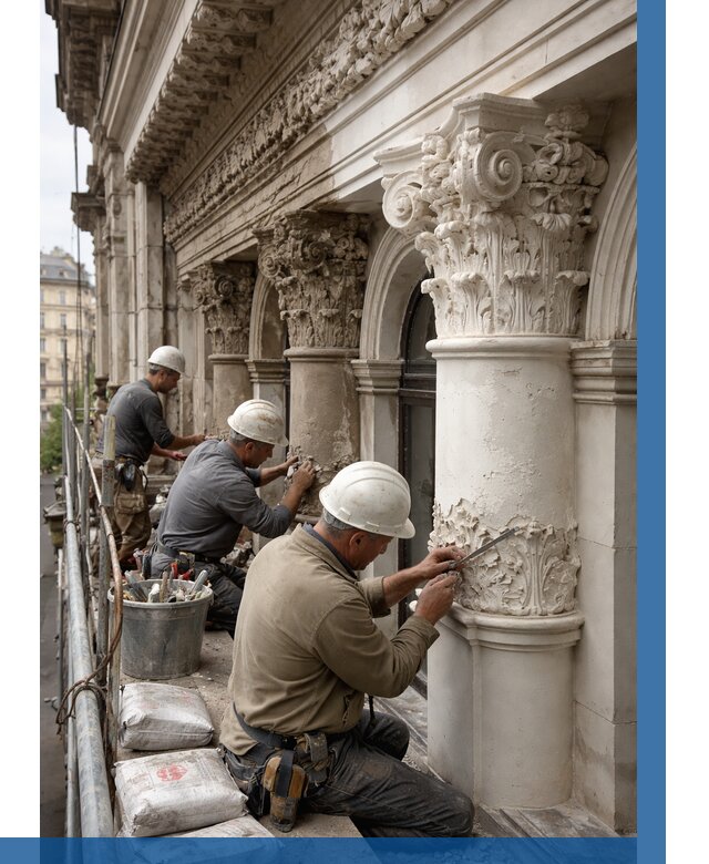 Реставрация фасадной лепнины в Казани от 2654 р. | ВЫСОТНИК-Кзн