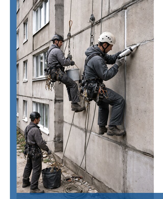 Герметизация межпанельных швов в Казани с гарантией герметичности