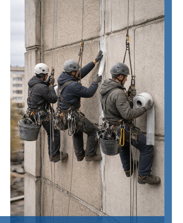 Ремонт межпанельных швов в Казани от 796 р. | ВЫСОТНИК-Кзн