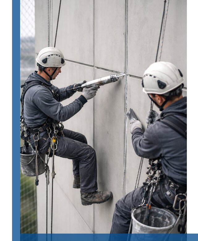 Первичная герметизация швов фасадов и кровель в Казани