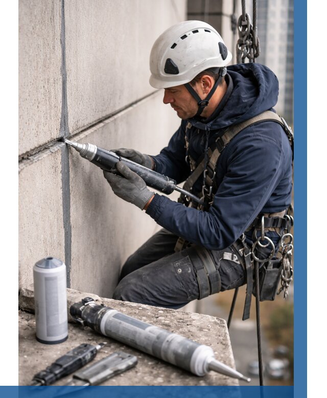 Вторичная герметизация швов в Казани от 478 р. | ВЫСОТНИК-Кзн