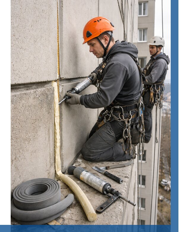 Теплый шов межпанельные швы в Казани от 743 р. | ВЫСОТНИК-Кзн