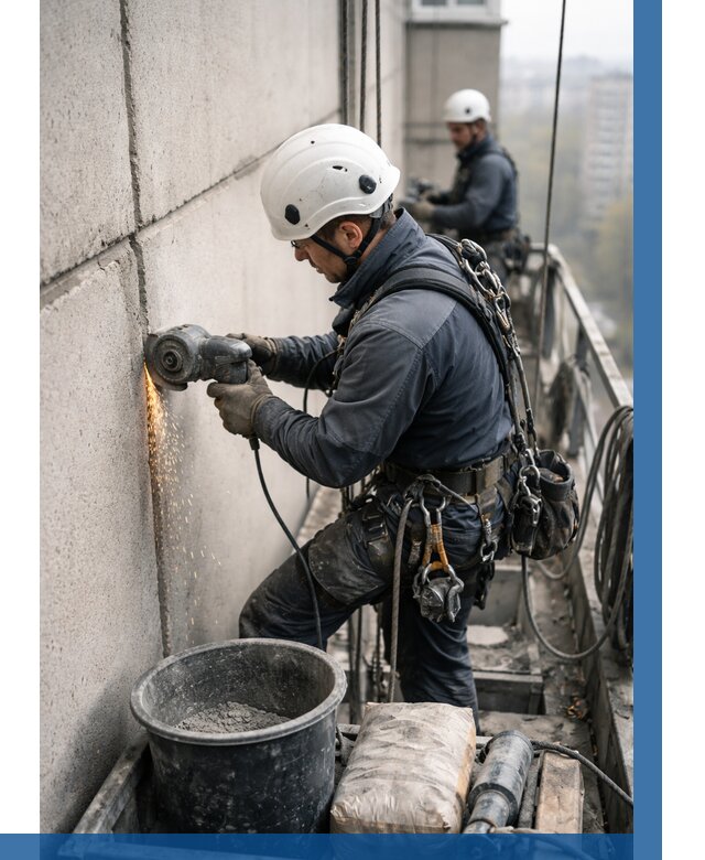 Штробление межпанельных швов в Казани от 1274 р. | ВЫСОТНИК-Кзн