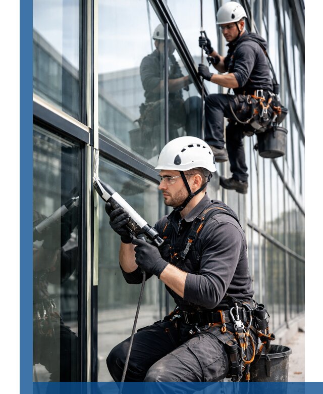 Герметизация витражных швов в Казани для зданий и фасадов