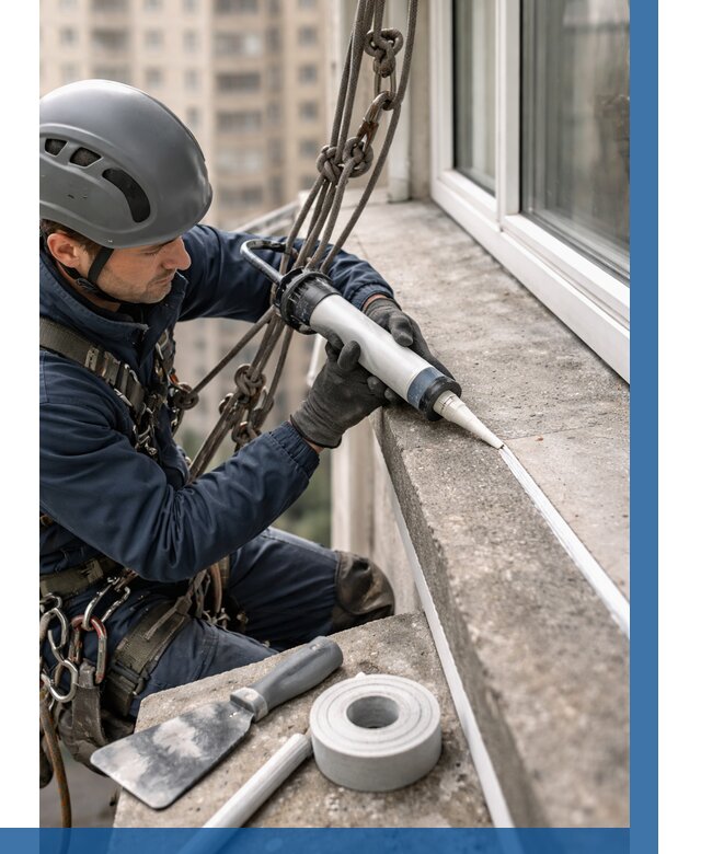 Герметизация балконного козырька в Казани от 4778 р. | ВЫСОТНИК-Кзн