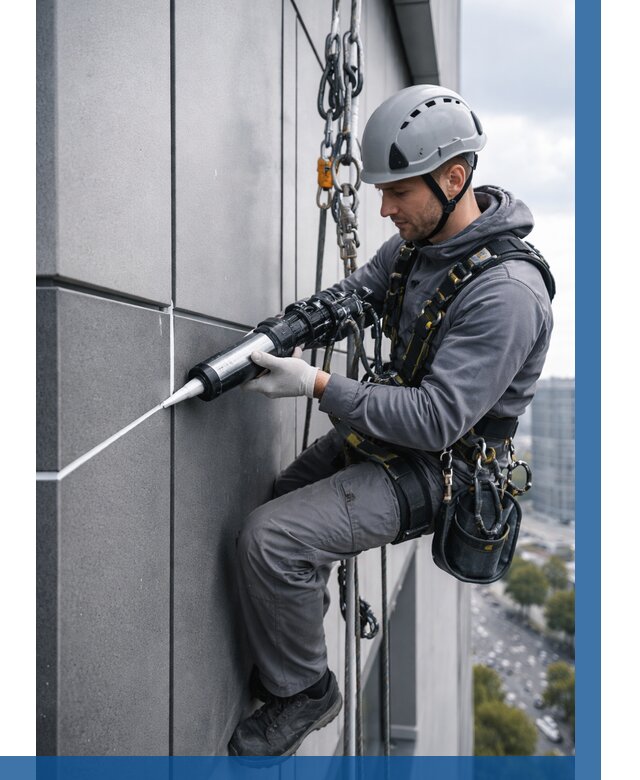 Герметизация стыков фасадных панелей в Казани от 6901 р.| ВЫСОТНИК-Кзн