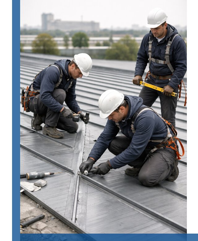 Ремонт фальцевой кровли в Казани срочно и качественно