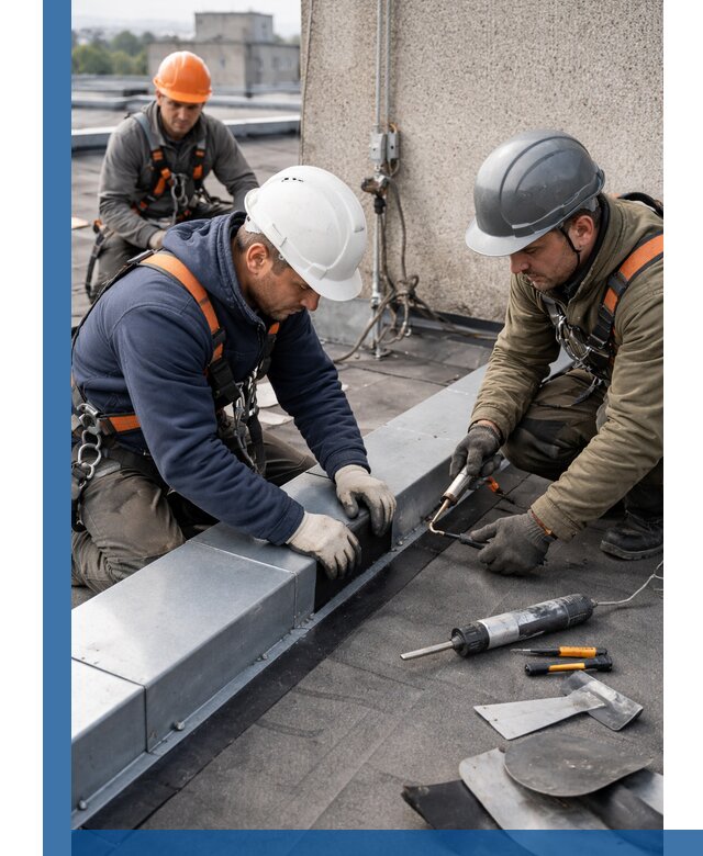 Ремонт кровельных примыканий в Казани профессионально