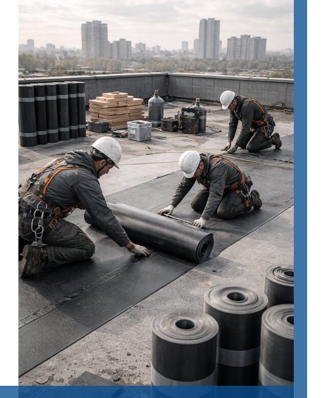 Монтаж мягкой кровли под ключ в Казани от 478 р. | ВЫСОТНИК-Кзн