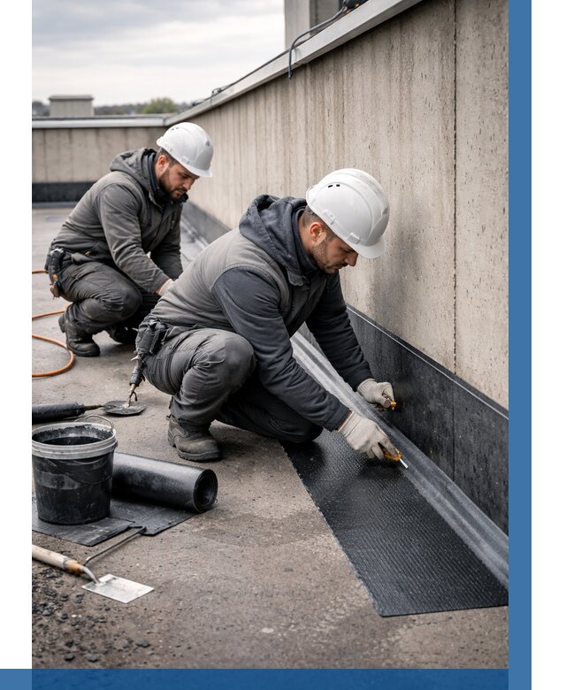 Гидроизоляция примыканий на кровле в Казани от 956 р. | ВЫСОТНИК-Кзн