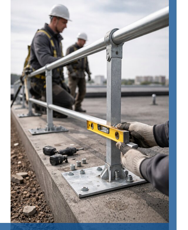 Монтаж кровельного ограждения в Казани от 1274 р. | ВЫСОТНИК-Кзн