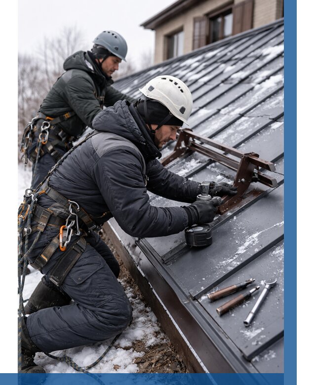 Монтаж снегозадержателей в Казани от 478 р. | ВЫСОТНИК-Кзн