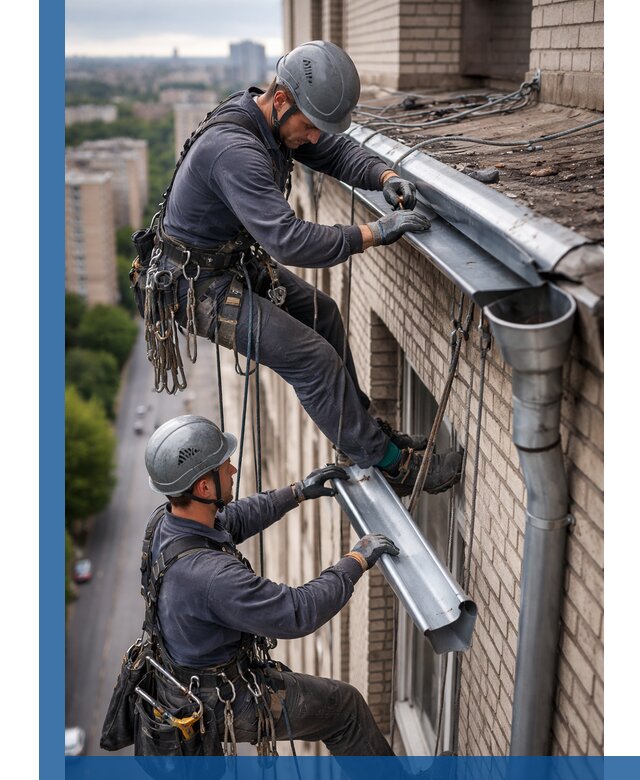 Ремонт водосточных желобов в Казани, быстро и качественно
