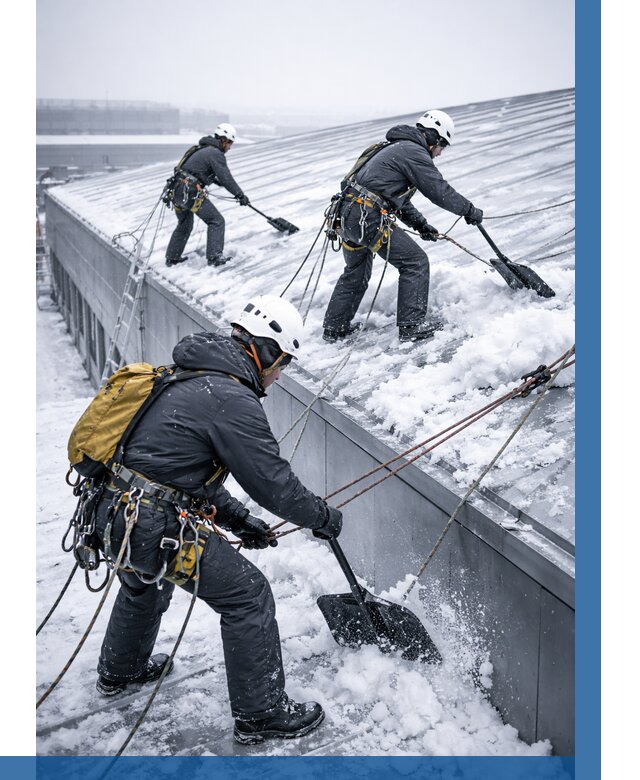 Очистка навесов от снега в Казани от 4778 р. | ВЫСОТНИК-Кзн