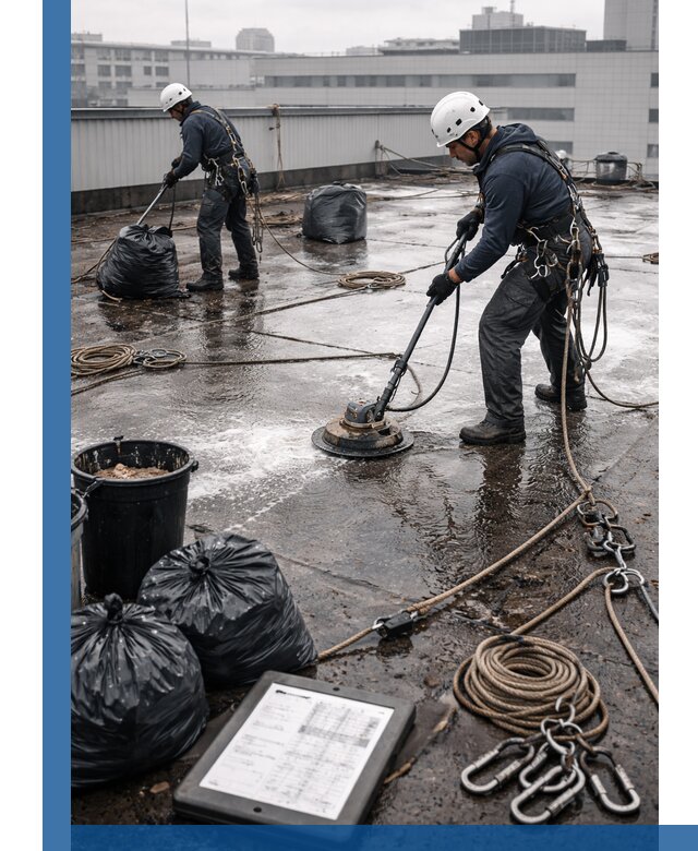 Плановая очистка кровли по графику в Казани для безопасности