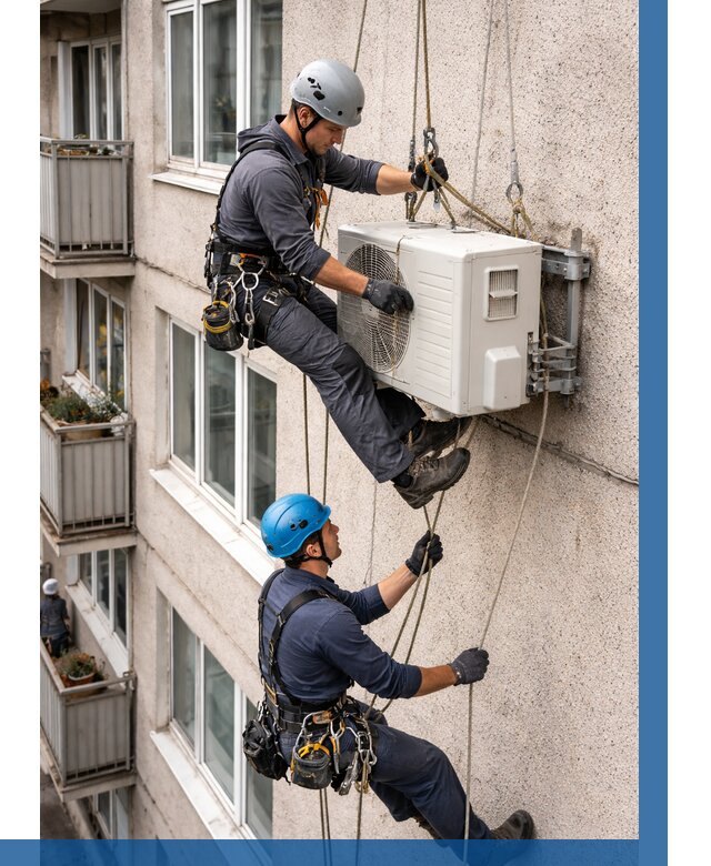 Перенос внешнего блока кондиционера в Казани от 9555 р.| ВЫСОТНИК-Кзн