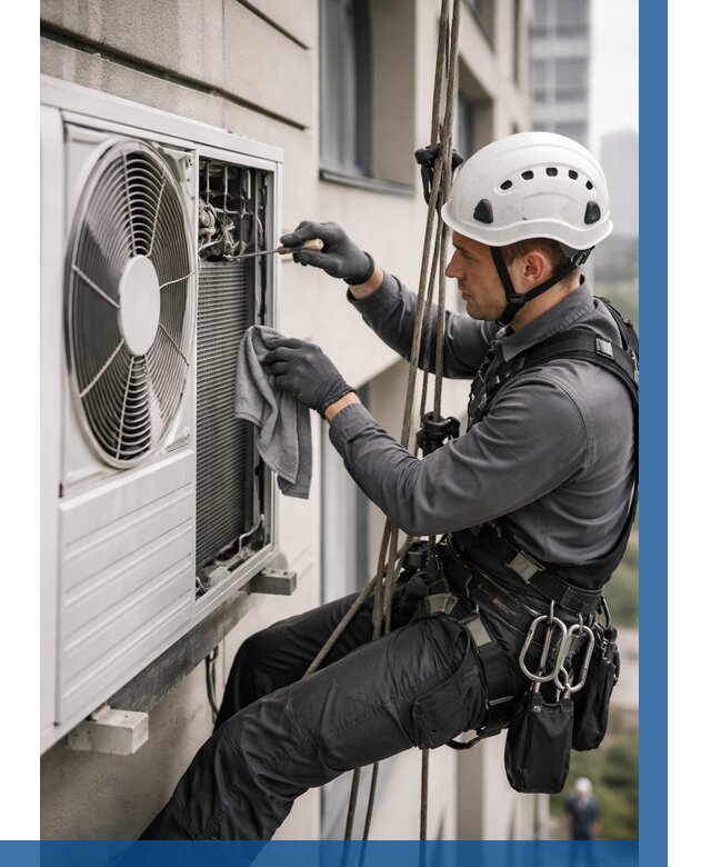 Обслуживание внешнего блока кондиционера в Казани от 2867 р.ВЫСОТНИК-Кзн