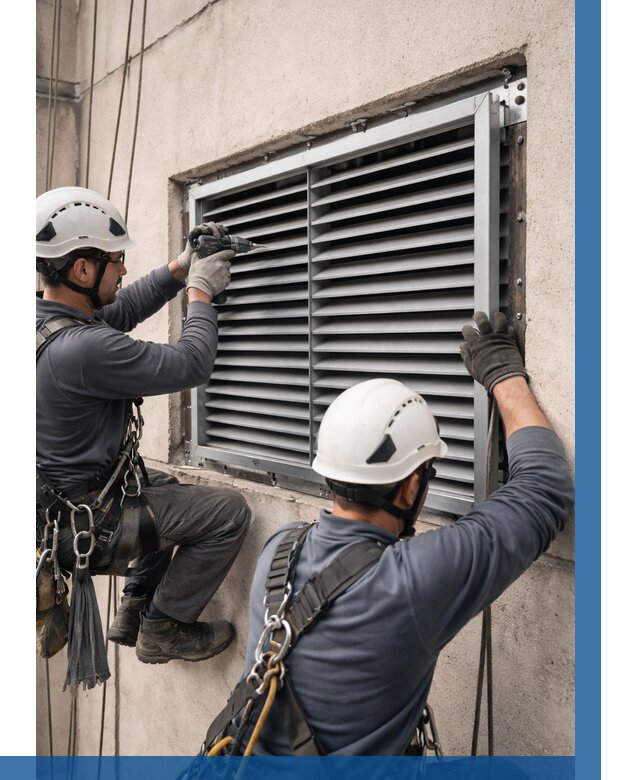 Монтаж вентиляционных решеток в Казани от 4778 р. | ВЫСОТНИК-Кзн