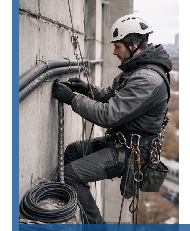 Профессиональный монтаж гофры для кабеля в Казани с гарантией