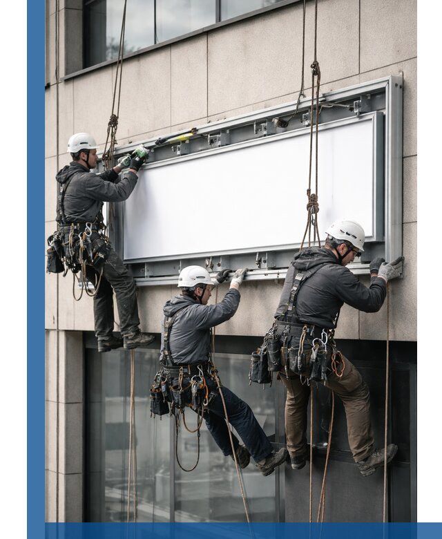 Профессиональный монтаж светового короба под ключ в Казани