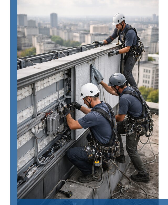 Профессиональное обслуживание крышной рекламы в Казани под ключ