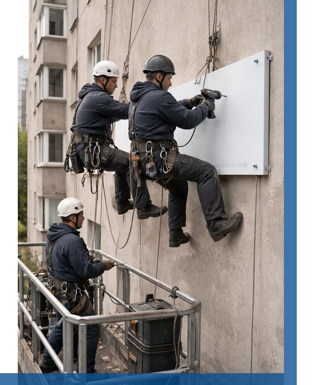 Монтаж табличек и указателей в Казани от 3716 р. | ВЫСОТНИК-Кзн