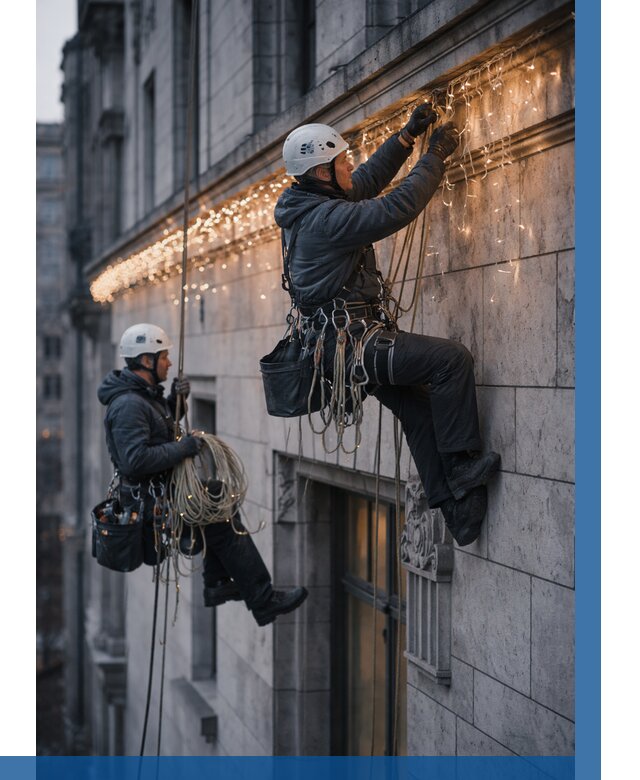 Монтаж новогодней иллюминации в Казани от 9024 р. | ВЫСОТНИК-Кзн