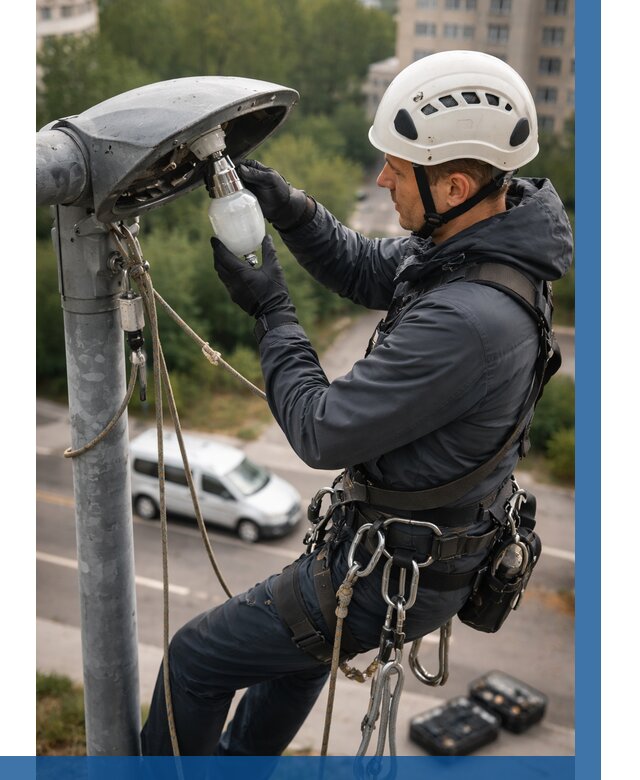 Замена ламп на высоте в Казани от 2654 р. | ВЫСОТНИК-Кзн