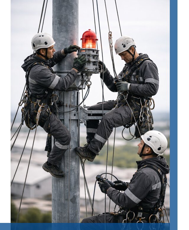 Монтаж заградительных огней в Казани от 9024 р. | ВЫСОТНИК-Кзн