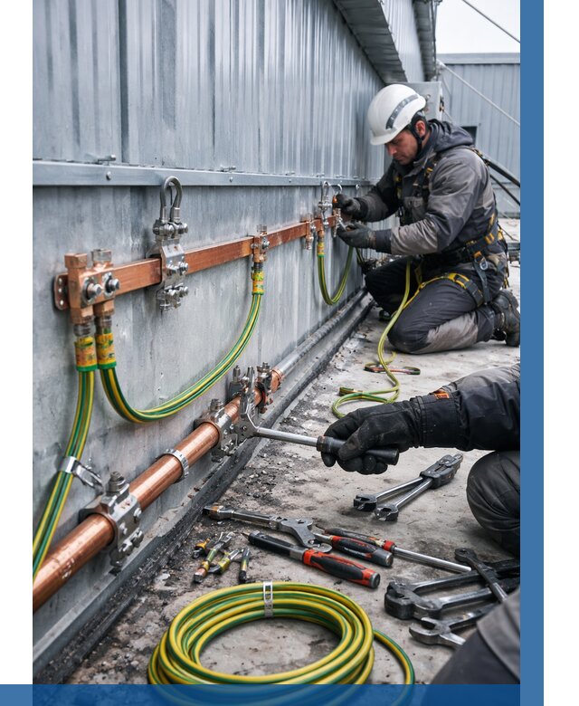 Монтаж заземления здания в Казани от 26543 р. | ВЫСОТНИК-Кзн