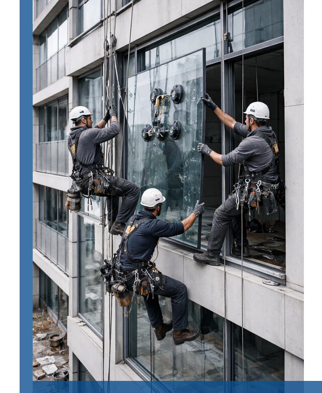 Фасадное остекление и монтаж витражей зданий в Казани под ключ