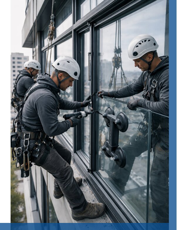 Витражное остекление зданий в Казани от 3716 р. | ВЫСОТНИК-Кзн