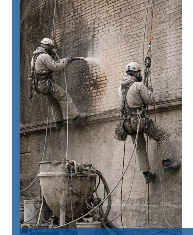 Пескоструйная очистка фасадов в Казани профессионально