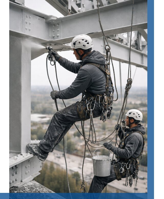 Покраска металлоконструкций на высоте в Казани 372 р |ВЫСОТНИК-Кзн