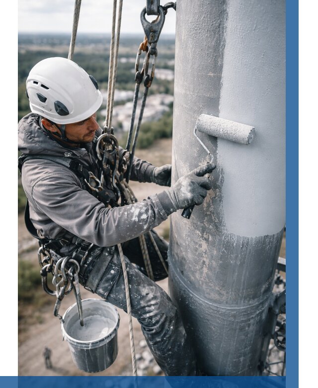 Покраска мачт связи под ключ в Казани от 902 р. | ВЫСОТНИК-Кзн