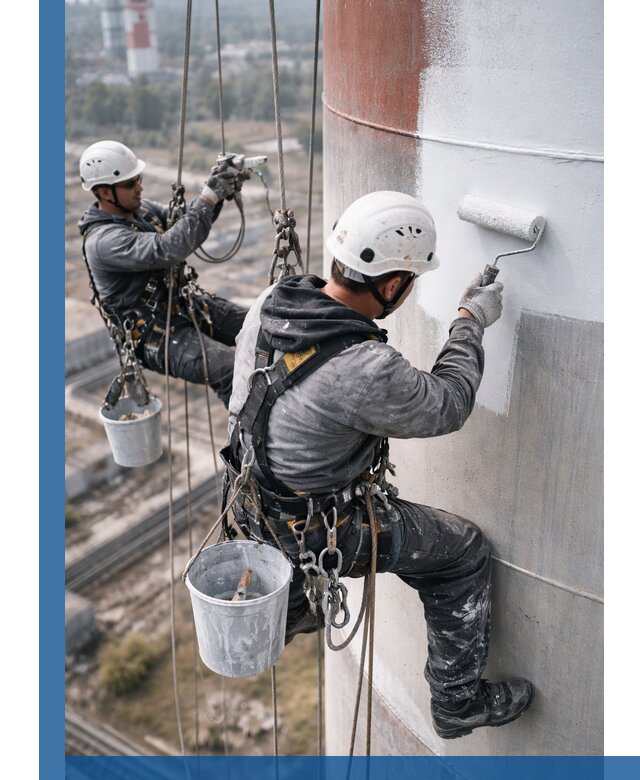 Покраска дымовых труб в Казани: антикоррозийная защита и восстановление