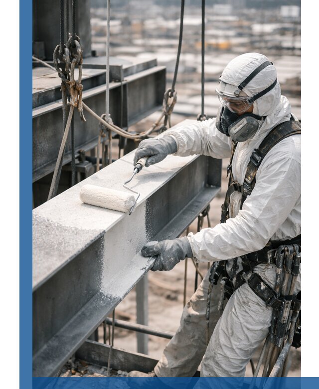 Профессиональная огнезащитная обработка металлоконструкций в Казани