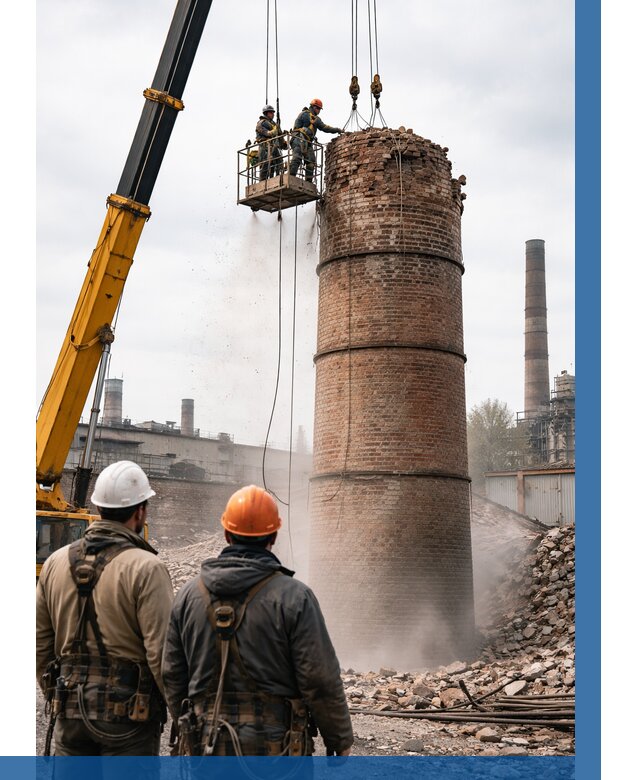 Демонтаж дымовой трубы в Казани от 95553 р. | ВЫСОТНИК-Кзн, смета