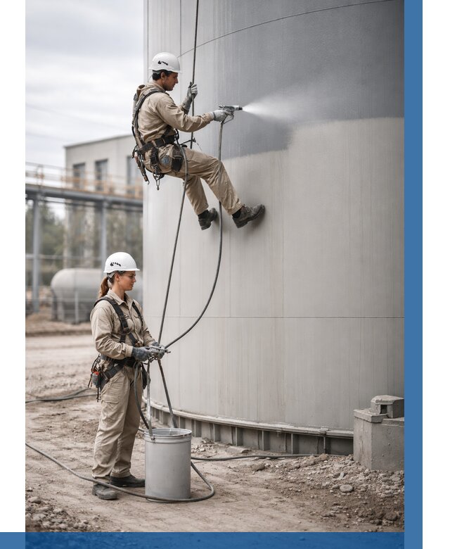 Покраска резервуаров в Казани от 1274 р. | ВЫСОТНИК-Кзн — заказать