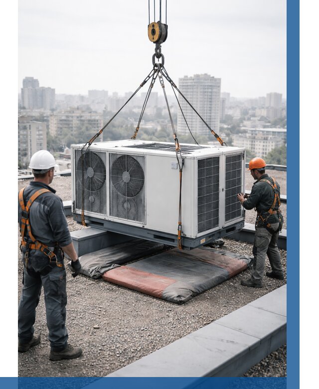 Подъем груза на крышу в Казани от 5309 р. | ВЫСОТНИК-Кзн заказать